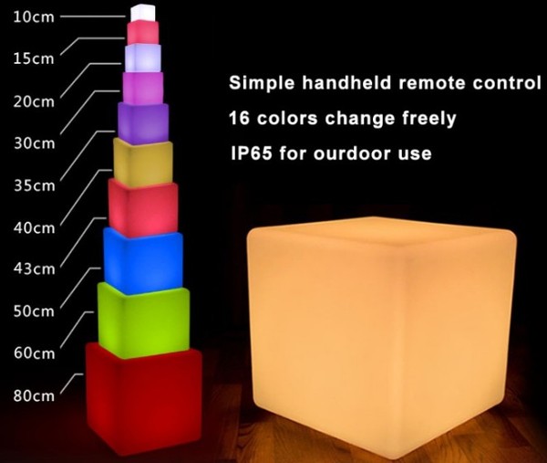 size of led cubes,led chairs size of led cubes,led chairs