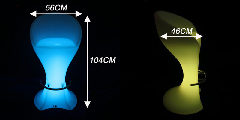 Size of LED Barstool -A Size of LED Barstool -A